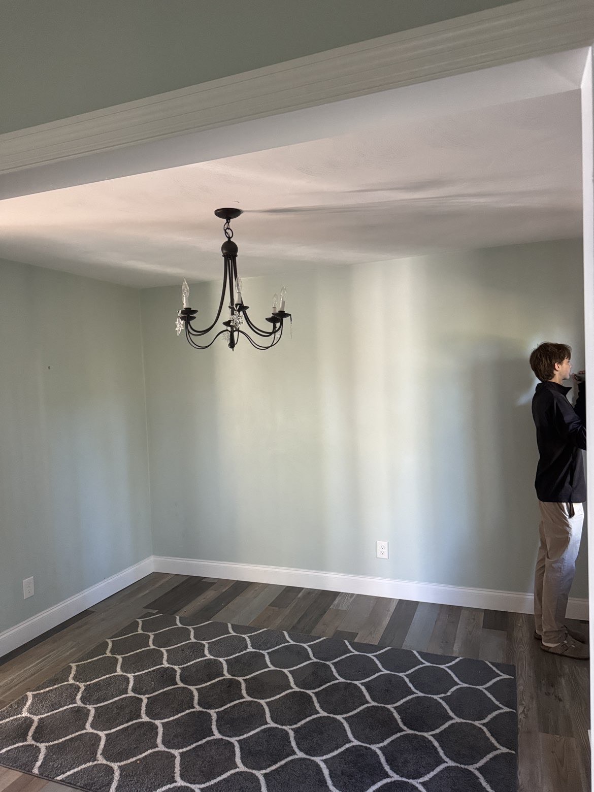 Dining room after: room emptied